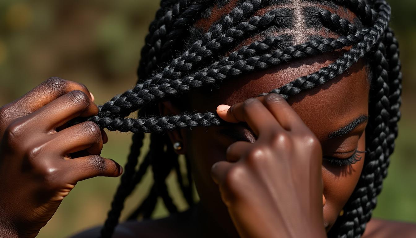 découvrez l'art des coiffures avec des tresses africaines élégantes et authentiques. inspirez-vous de styles traditionnels pour sublimer votre look au quotidien.