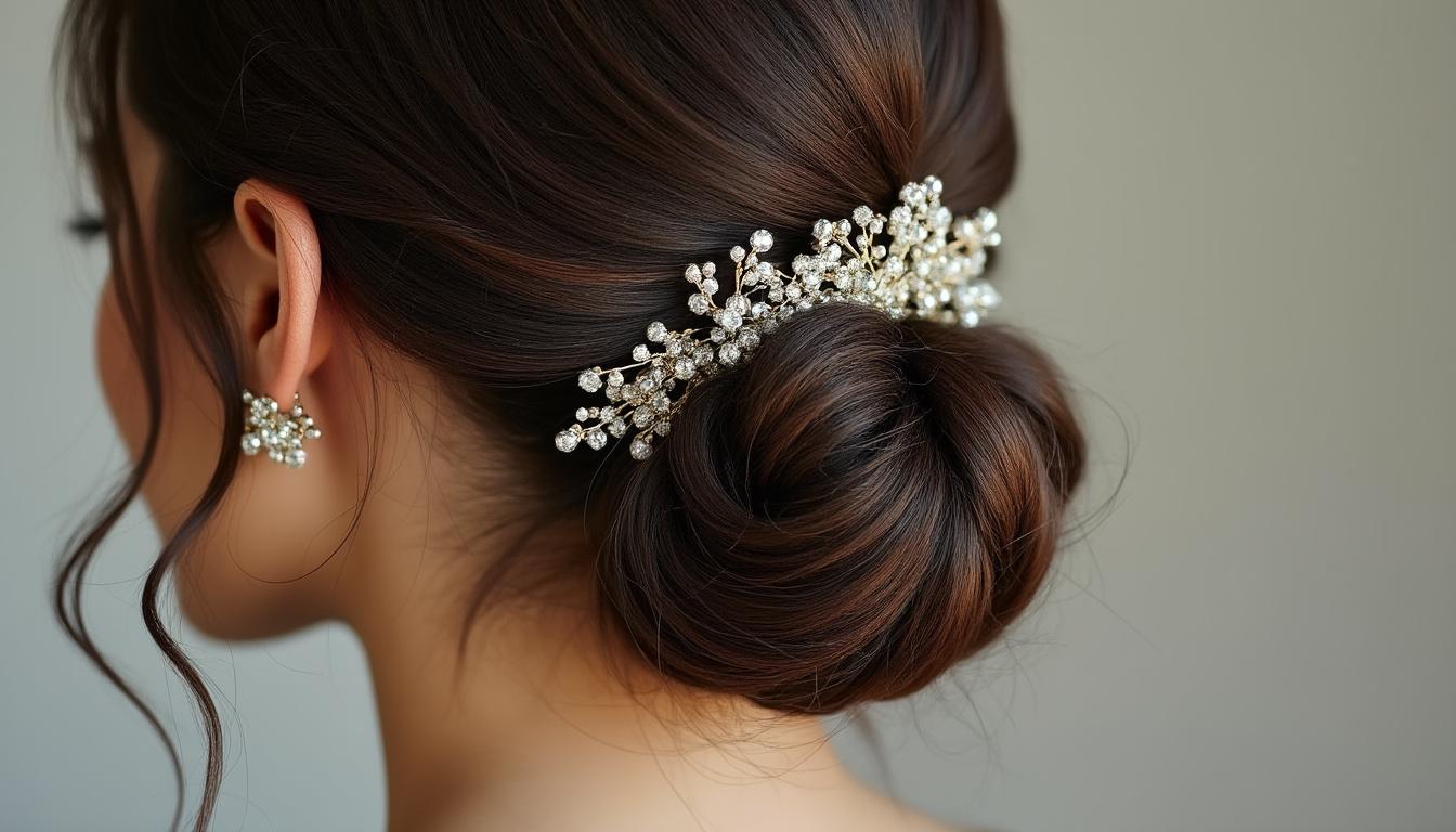 découvrez nos idées élégantes de coiffures attachées avec un chignon bas, parfaites pour toutes les occasions, du quotidien aux événements spéciaux.
