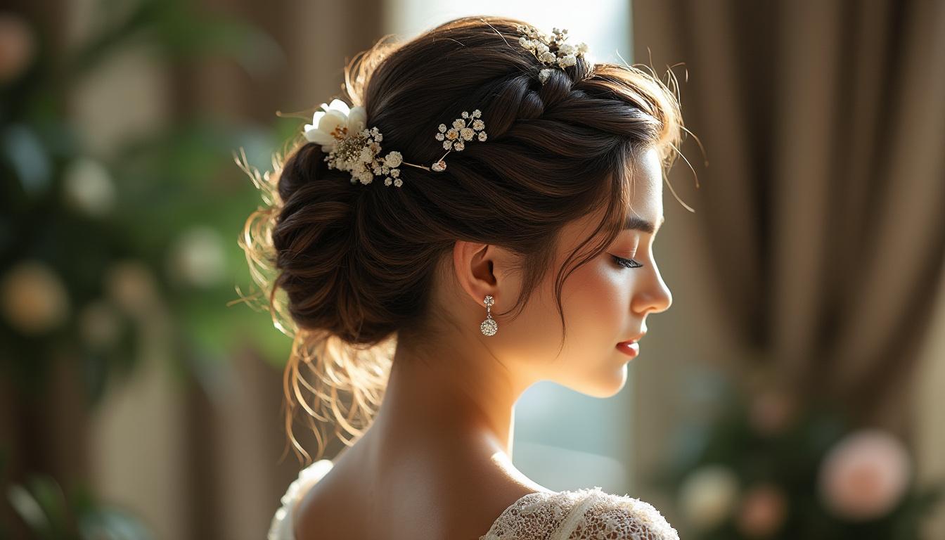 découvrez nos idées élégantes de chignons tressés pour vos coiffures de cérémonie, parfaites pour sublimer votre look lors de vos événements spéciaux.