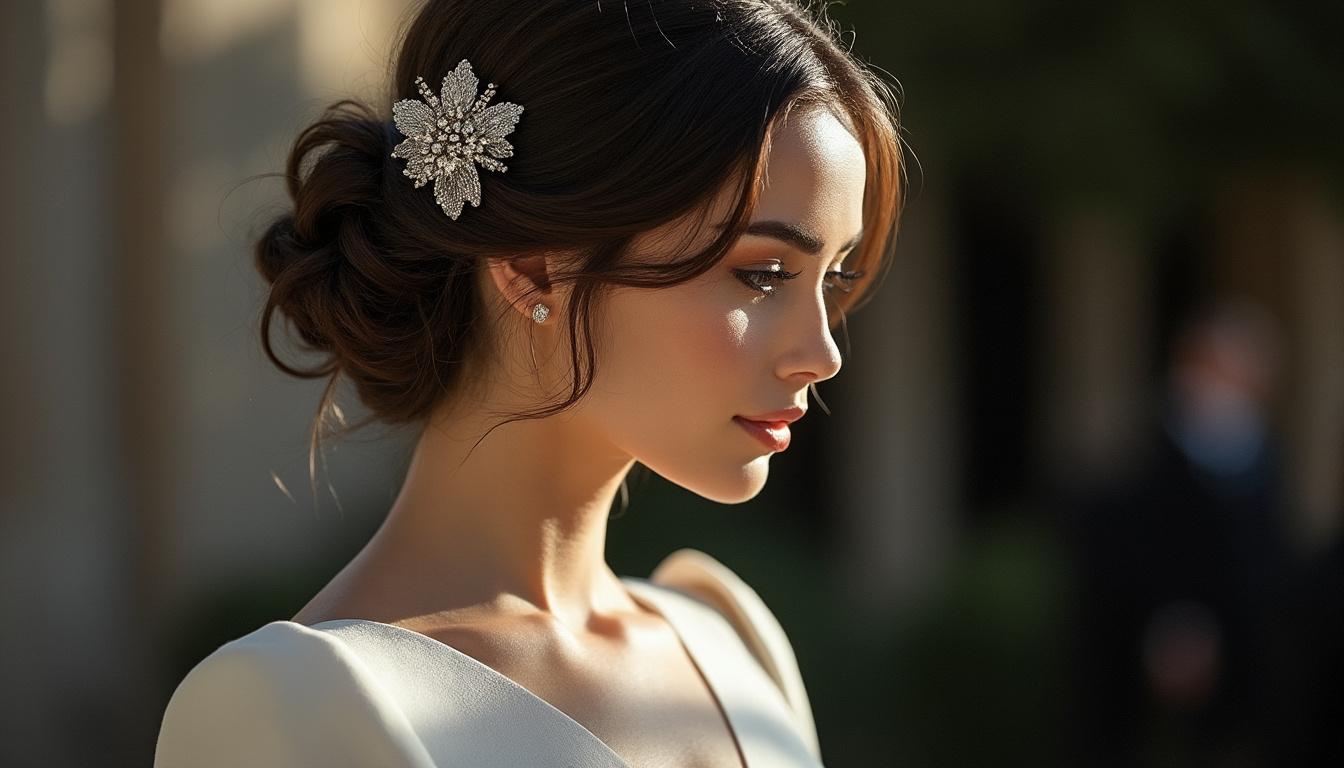 découvrez nos coiffures de cérémonie avec des updos structurés élégants, parfaits pour sublimer votre look lors de vos événements spéciaux.